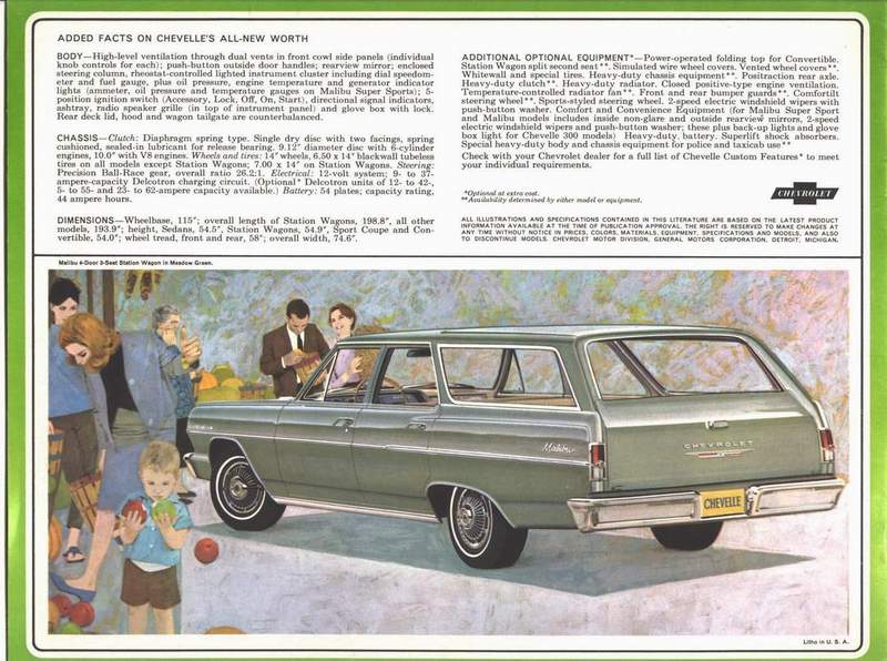 1964 Chev Chevelle Brochure Page 7